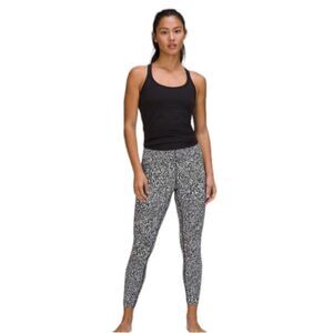 Lululemon InStill Tight High-Rise legging Warped Grain Alpine White Black 6